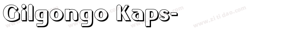 Gilgongo Kaps字体转换